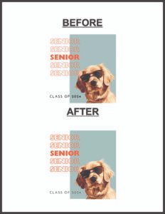 Senior CLASS OF 2024 with DOG