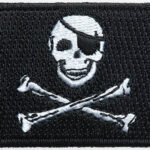 Pirate flag patch.